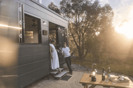 A couple on a staycation in Adelaide, at CABN Handhorf to be precise.