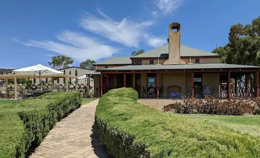 winery accommodation mcLaren vale at hugo wines with vineyard views and outdoor seating